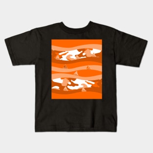 Sailing Crush Sunset Kids T-Shirt